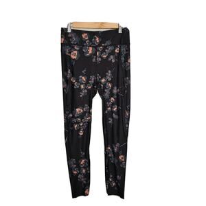 Sweaty Betty‎ Zero Gravity 7/8 Women's Black Floral Running Leggings Size Small